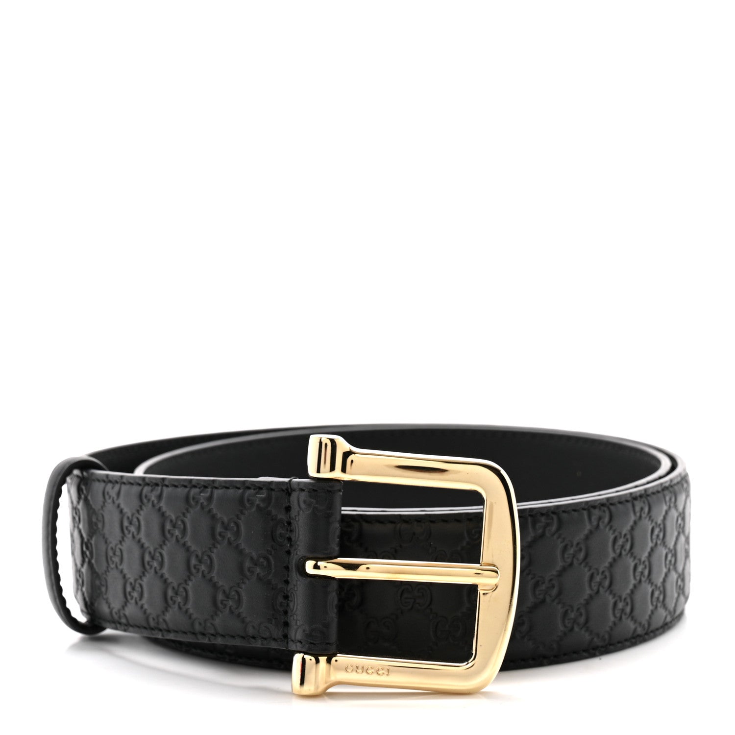 Gucci Soft Microguccissima Margaux Calfskin Belt 90 36 Black