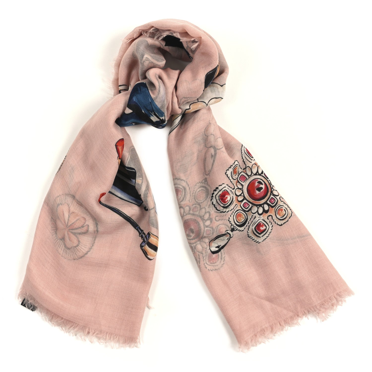 Cashmere Icons Shawl Pink