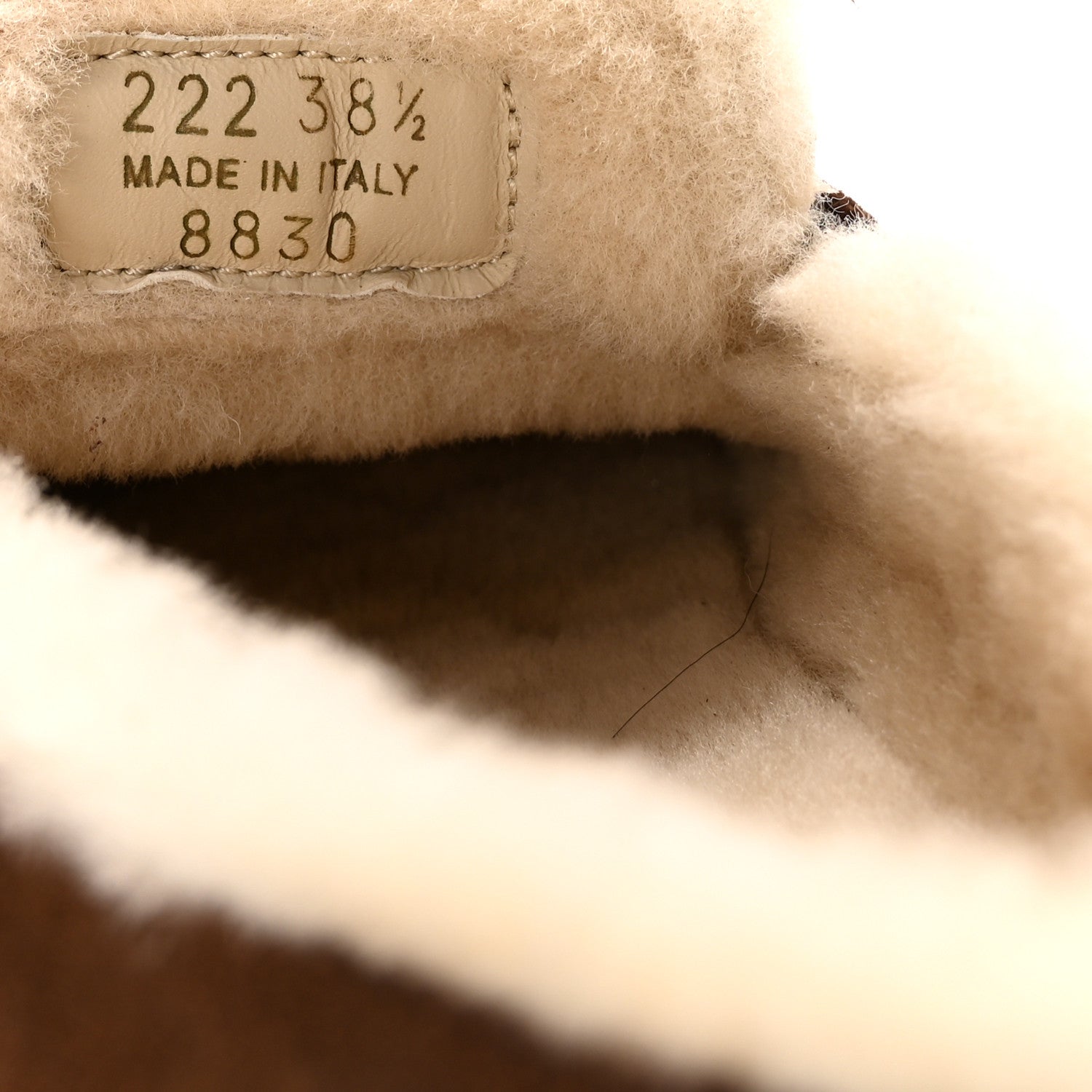 Prada Suede Shearling Triangle Logo Loafer 38.5 Cocoa Brown