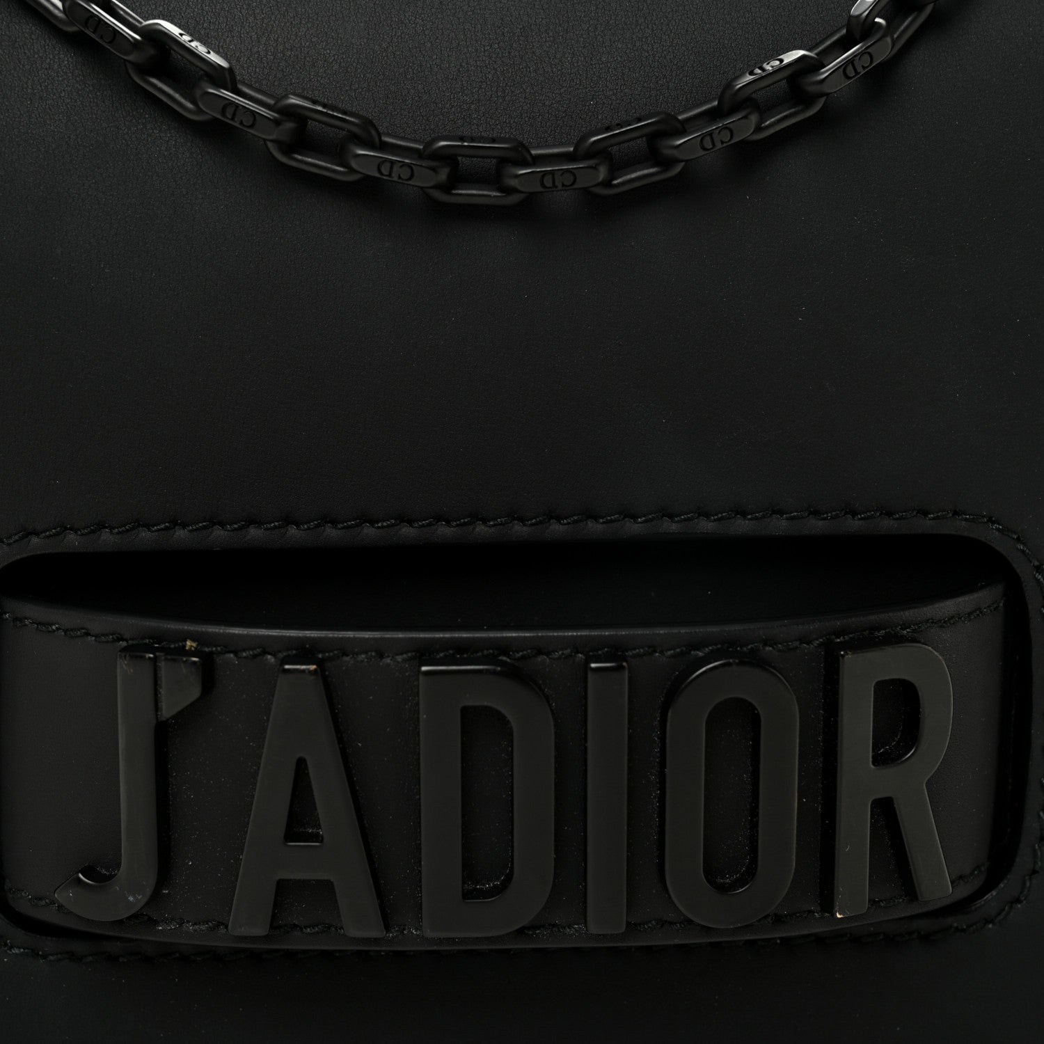 Christian Dior Ultra Matte Calfskin J'Adior Chain Flap Bag Black