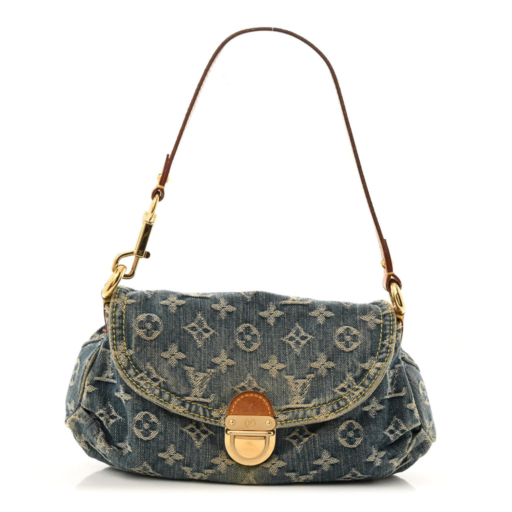 Louis Vuitton Monogram Denim Mini Pleaty Blue