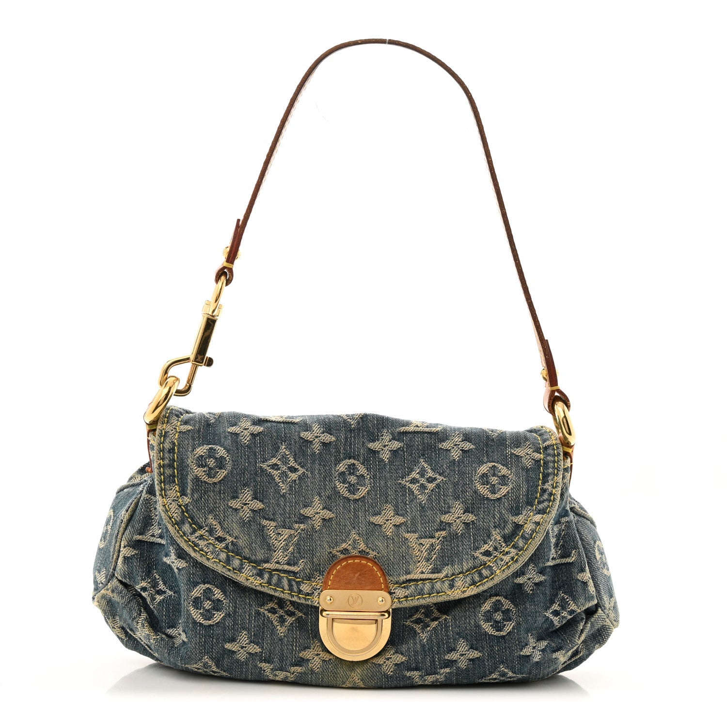 Louis Vuitton Monogram Denim Mini Pleaty Blue