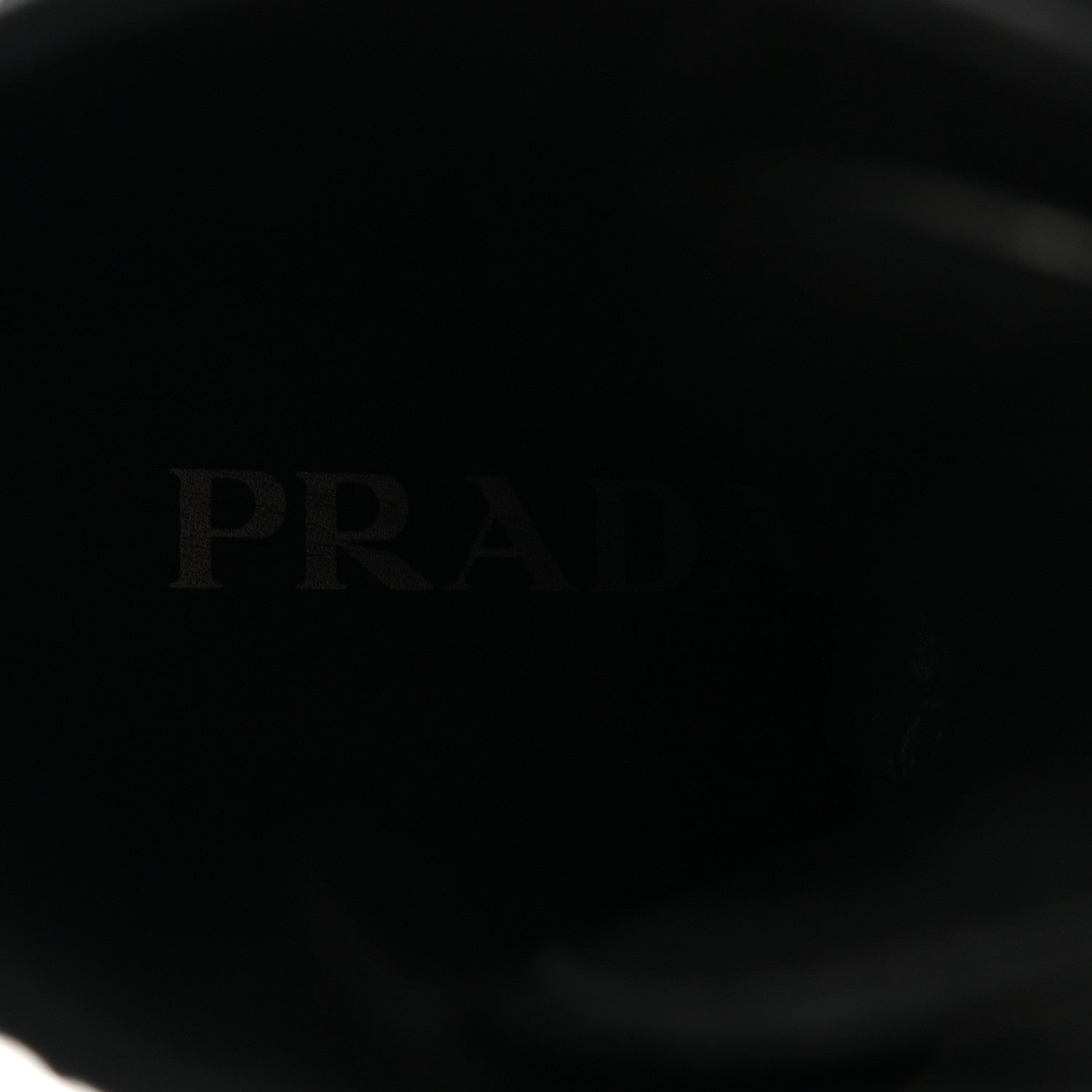 Prada Spazzolato Rois Nylon Metal Triangle Logo Monolith Pouch Pocket 55mm Boots 37 Black