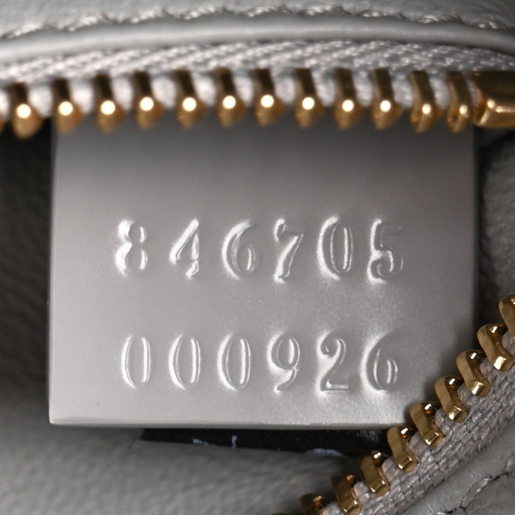 Gucci Calfskin Siena Shoulder Bag Grey
