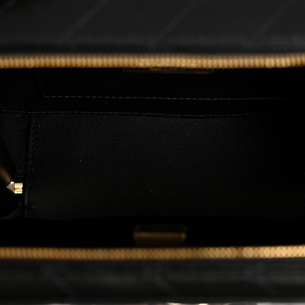Chanel Lambskin Quilted Coco Click Bag Black