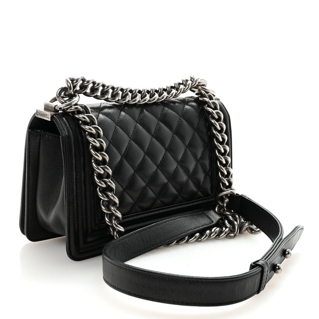 Chanel Caviar Quilted Small Boy Flap Black