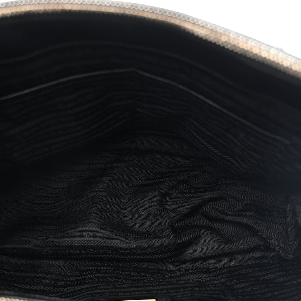 Prada Saffiano Medium Galleria Double Zip Tote Black