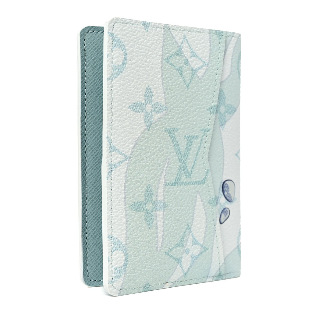 Louis Vuitton Monogram Aquagarden Pocket Organizer NM Crystal Blue