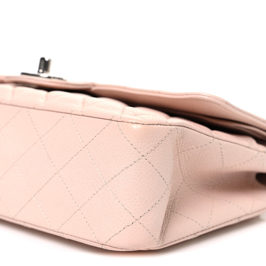 Chanel Caviar Quilted Medium Double Flap Light Pink