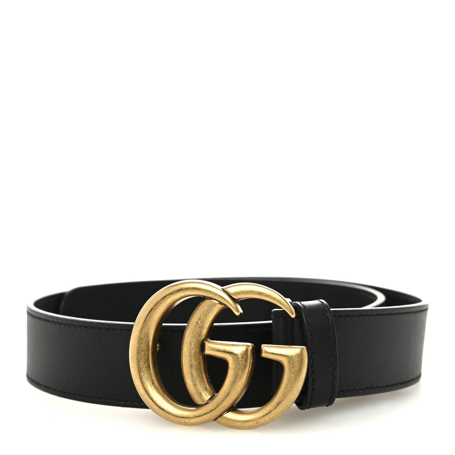 Gucci Calfskin Double G 30mm Belt 65 26 Black