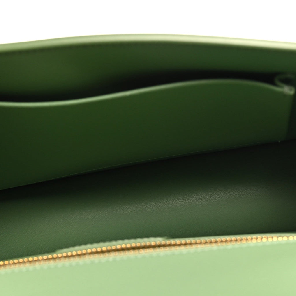 Christian Dior Smooth Calfskin 30 Montaigne Flap Bag Mint Green
