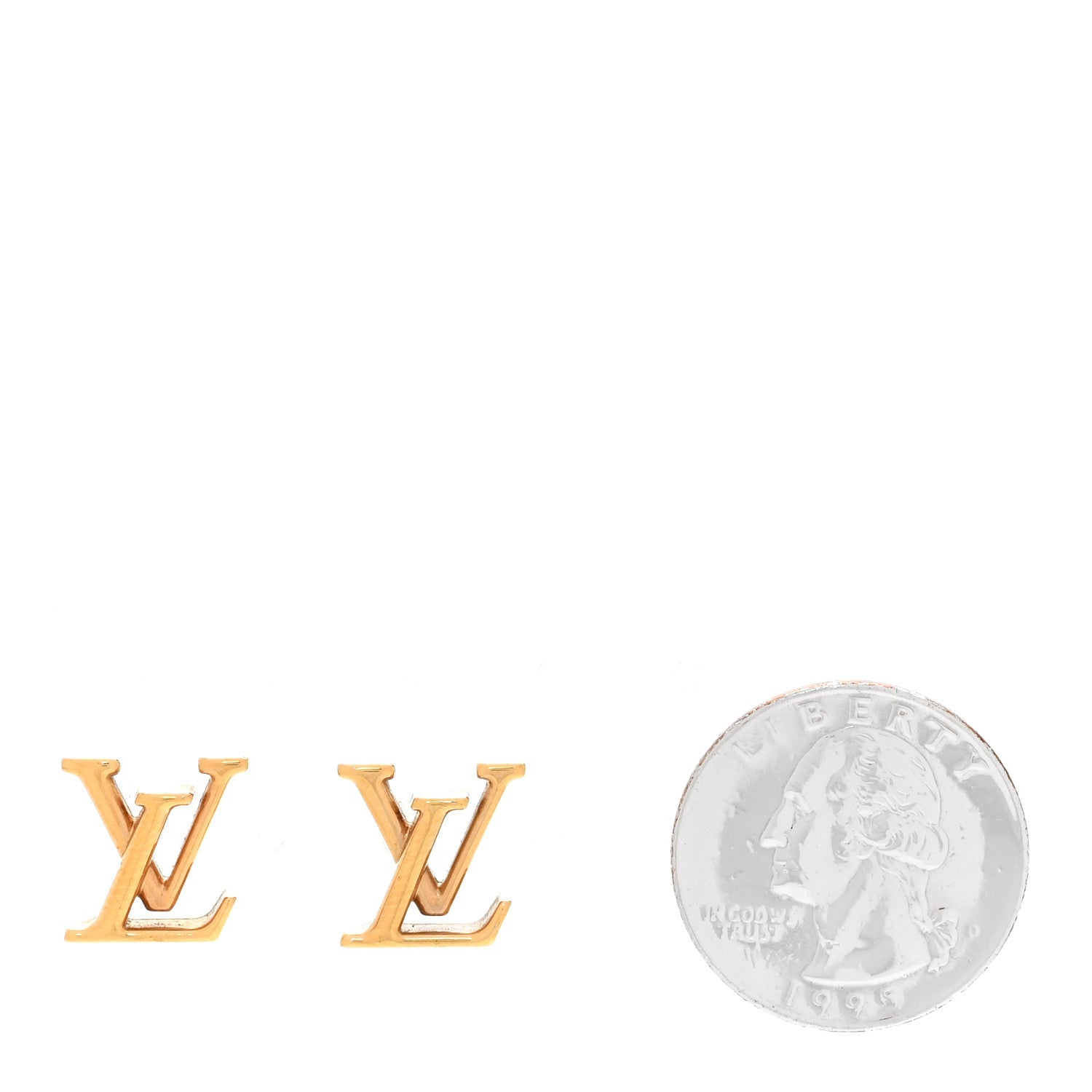 Louis Vuitton Metal LV Iconic Earrings Gold