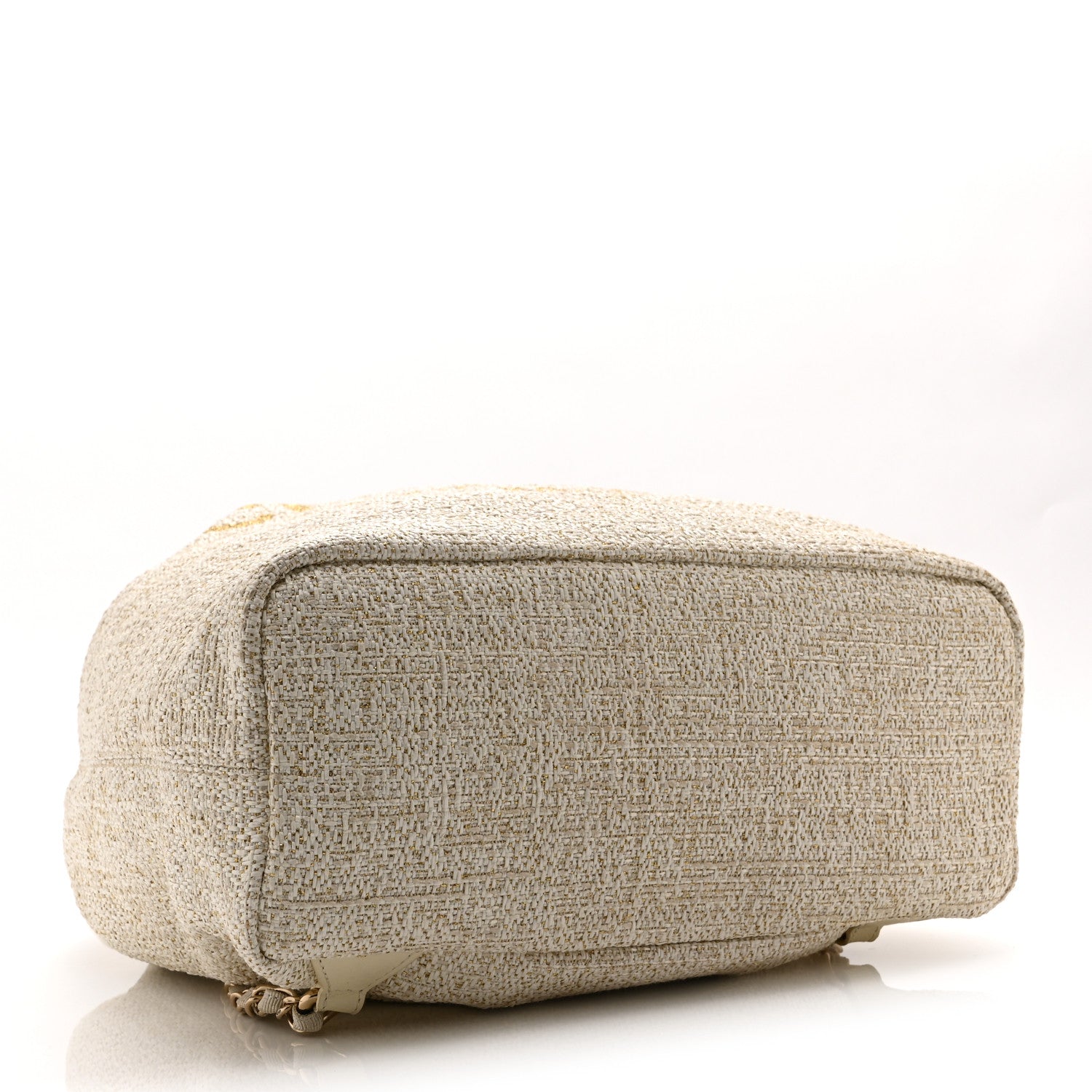 Chanel Canvas Large Deauville Backpack Light Beige