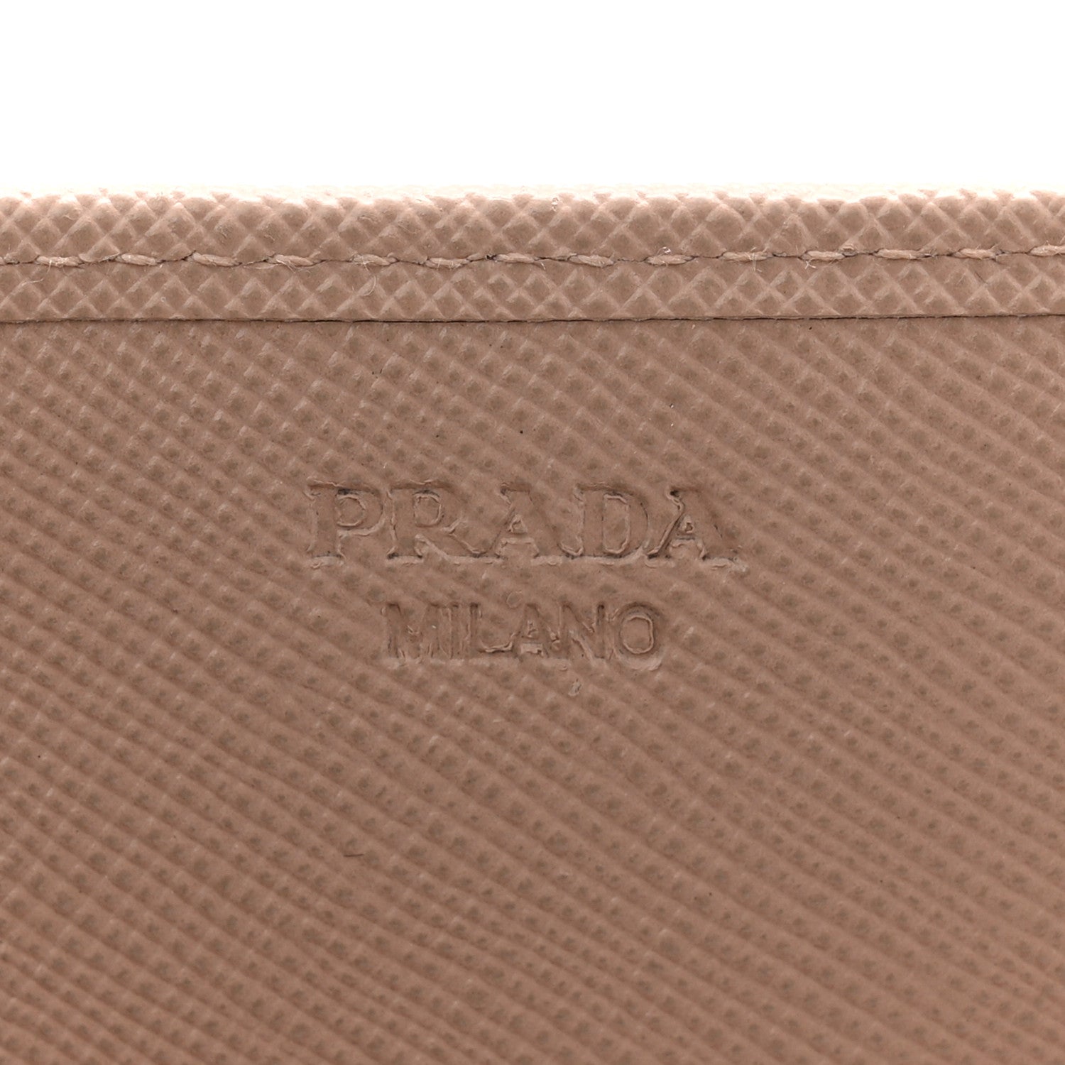 Prada Saffiano Fiocco Bow Continental Wallet Cammeo