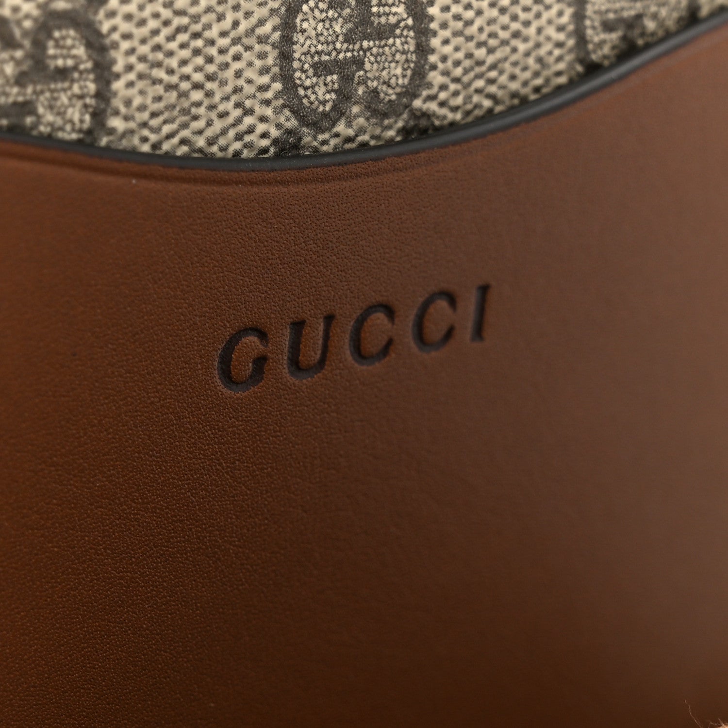 Gucci GG Supreme Monogram Mini Camera Bag Beige Ebony Old Sundial
