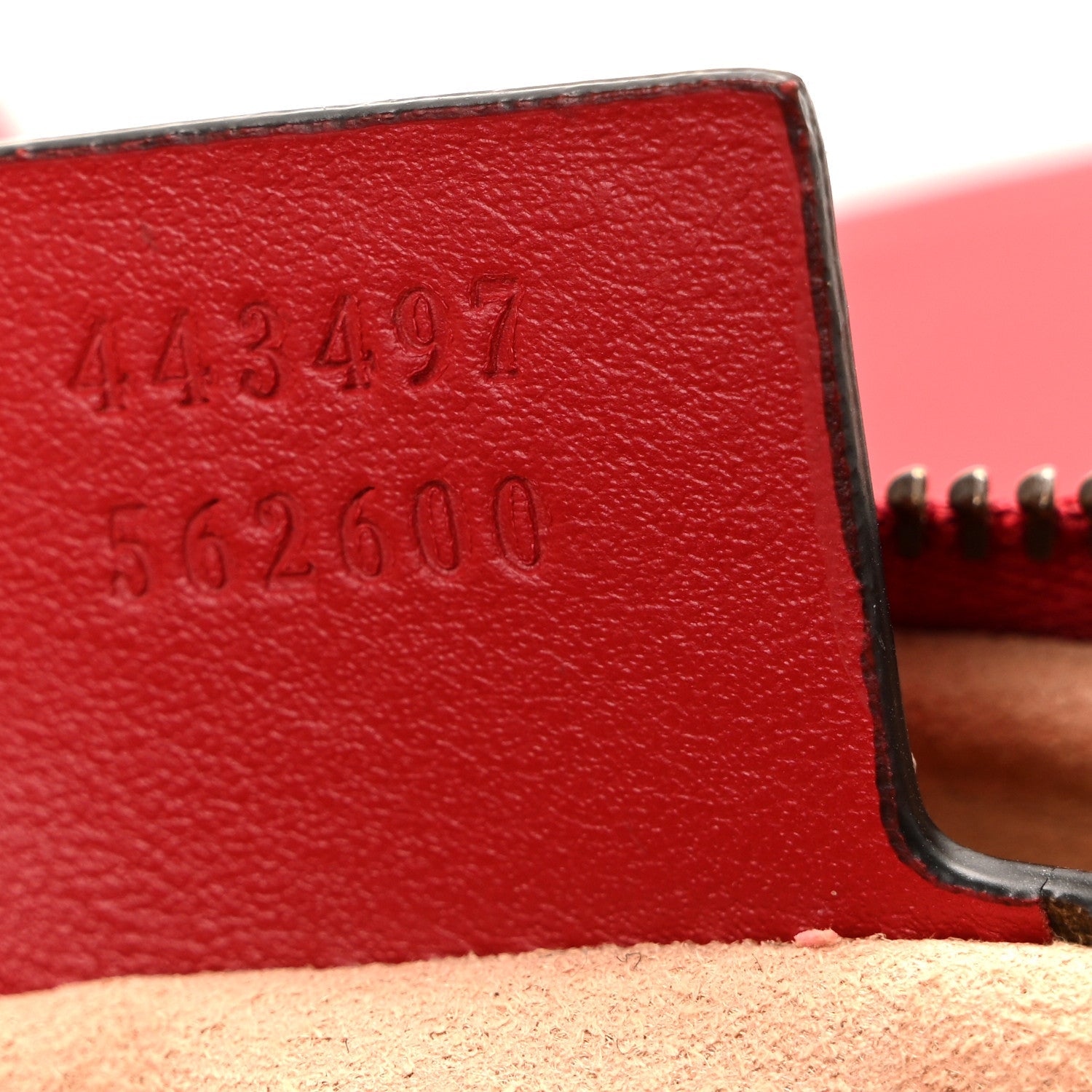 Gucci Calfskin Matelasse Small GG Marmont Shoulder Bag Hibiscus Red