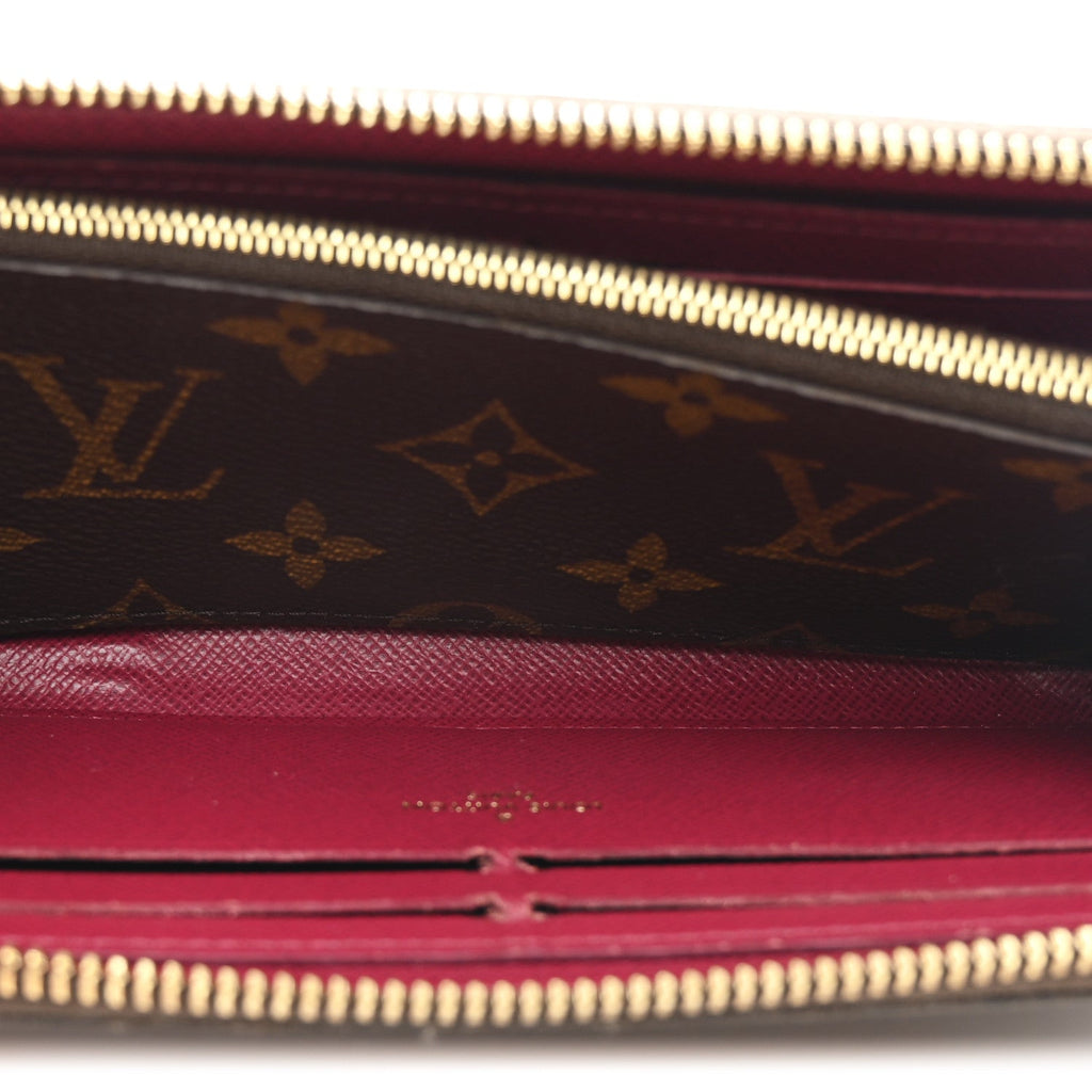 Louis Vuitton Monogram Clemence Wallet Fuchsia