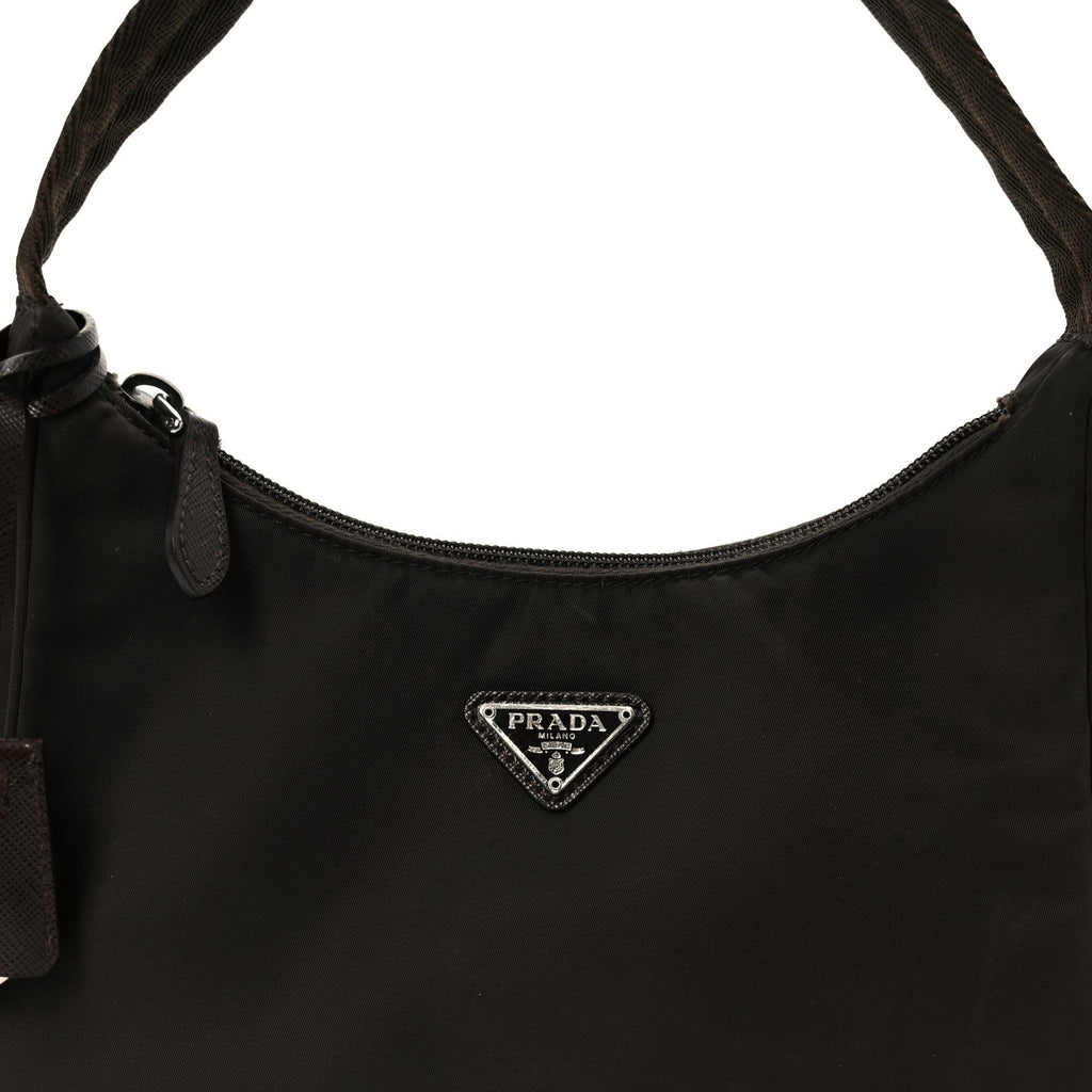 Prada Tessuto Nylon Mini Re-Edition 2000 Bag Caffe