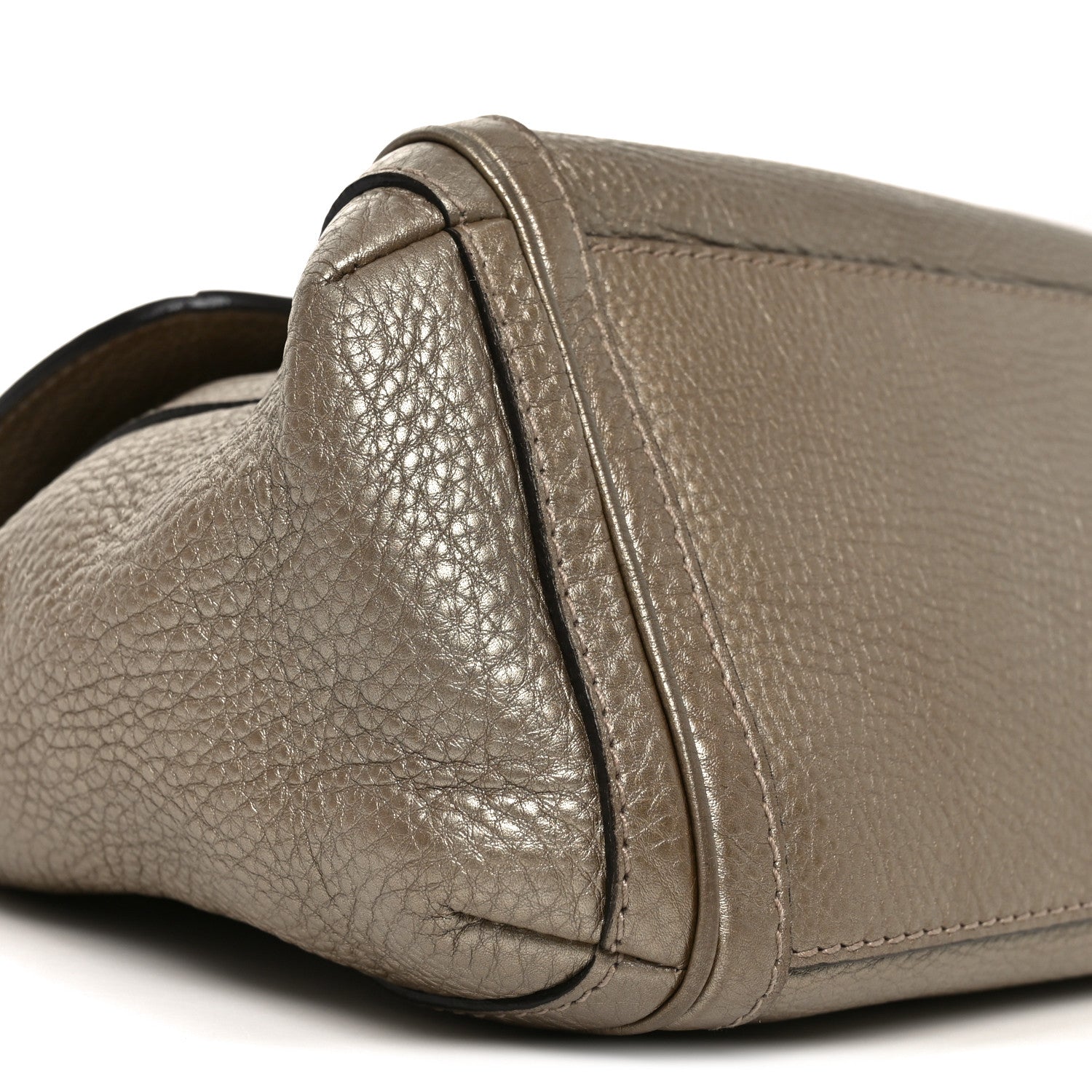 Gucci Monogram Calfskin Medium Bella Flap Bag Beige Ebony Champagne