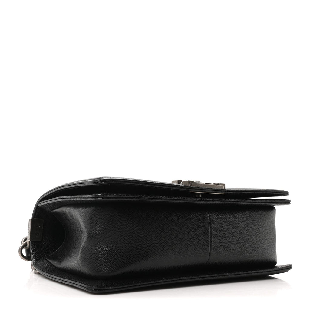 Chanel Caviar Quilted Medium Boy Flap Black