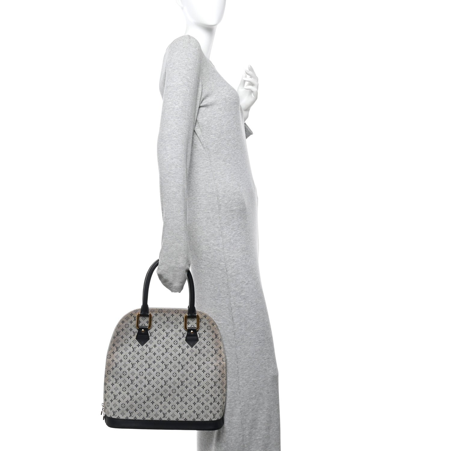 Louis Vuitton Mini Monogram Alma Haut Tote Blue
