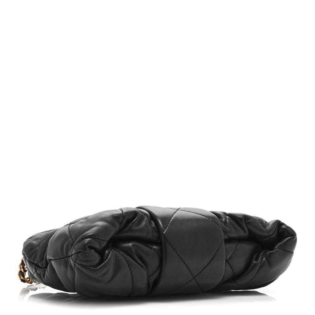 Chanel Lambskin Quilted Mini Bow Bag Black