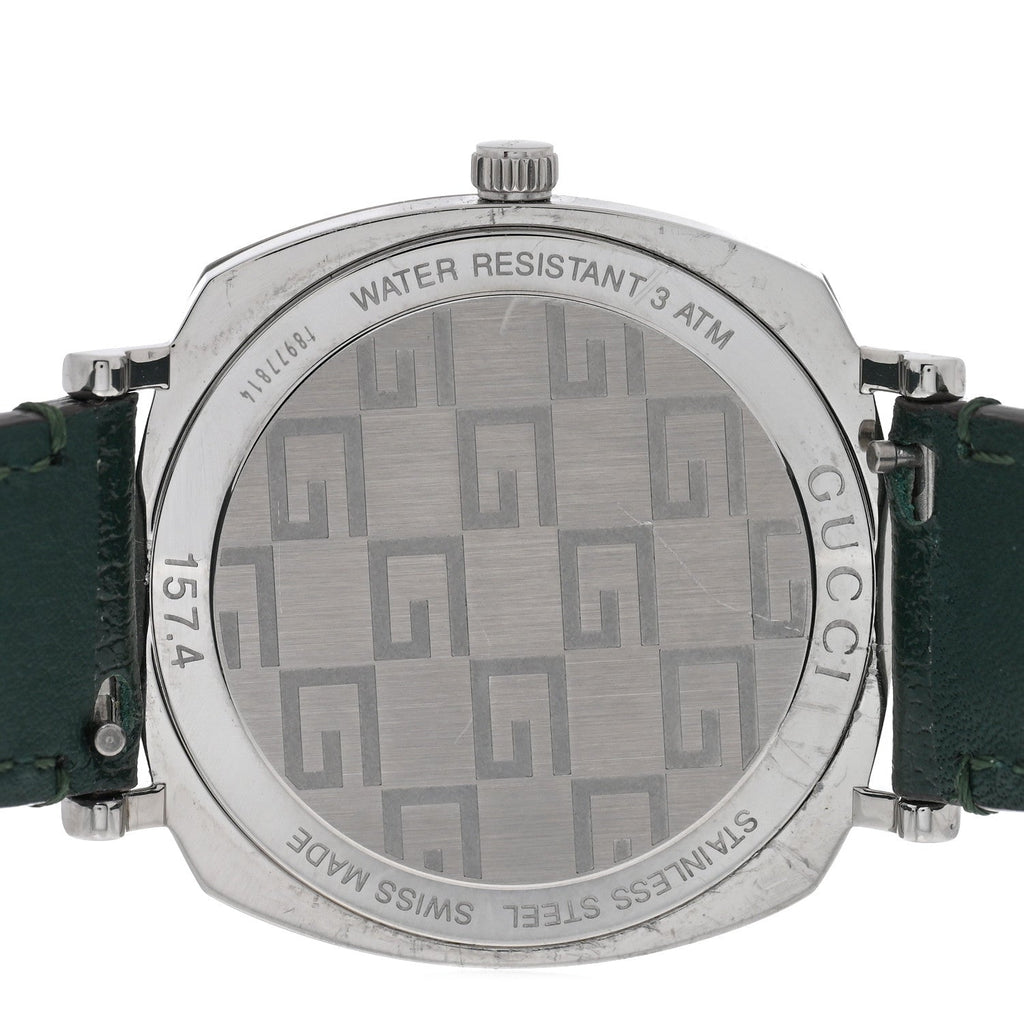 Gucci Stainless Steel Calfskin 35mm Grip Quartz Watch Green