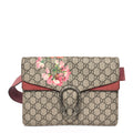 Gucci GG Supreme Monogram Blooms Dionysus Belt Bag Beige Multicolor Dry Rose