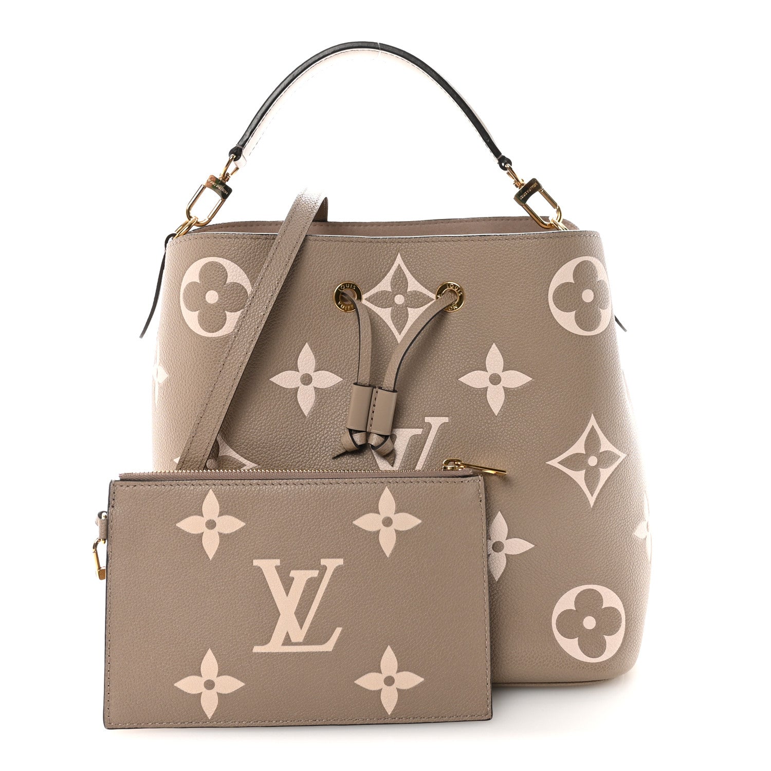 Louis Vuitton Empreinte Monogram Giant Neonoe MM Tourterelle Creme
