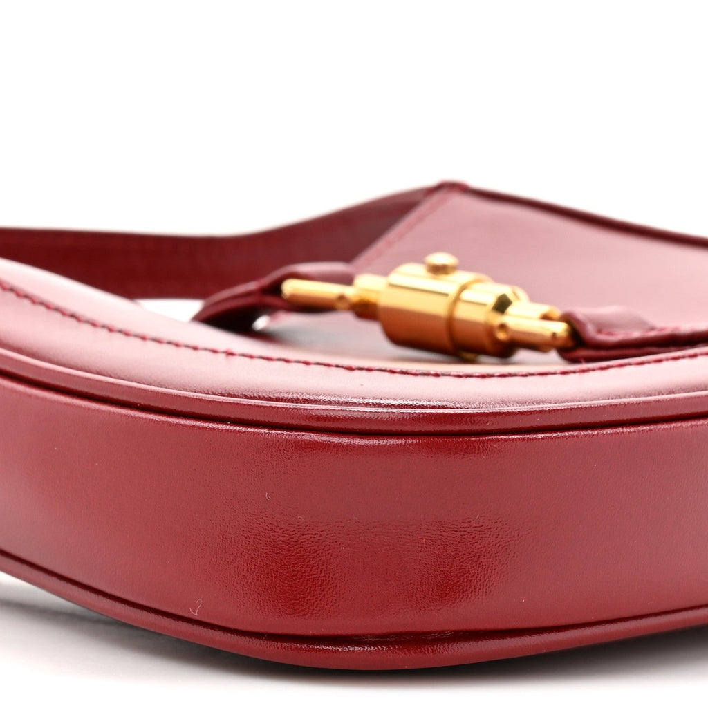 Gucci Boarded Dyana Lux Calfskin Mini Jackie 1961 Hobo New Cherry Red