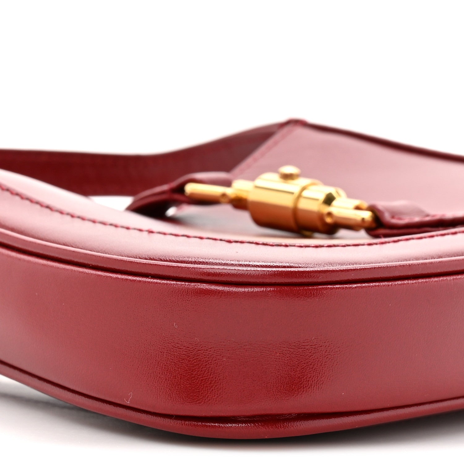 Gucci Boarded Dyana Lux Calfskin Mini Jackie 1961 Hobo New Cherry Red