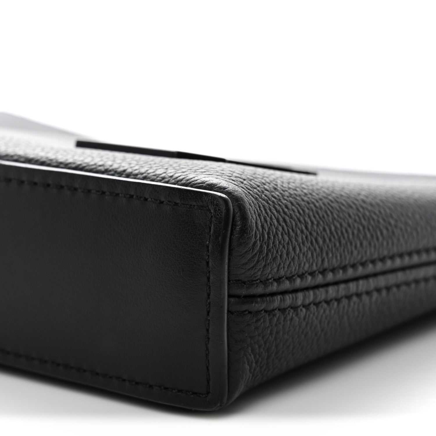 Louis Vuitton Grained Calfskin Aerogram Takeoff Pouch Black