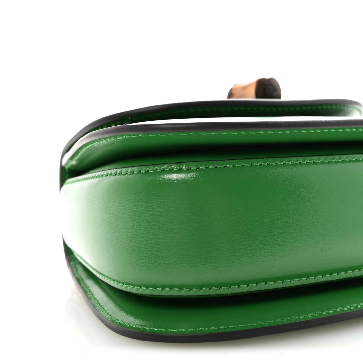 Gucci Boarded Dyana Lux Calfskin Web Small Bamboo 1947 Top Handle Bag Spring Green