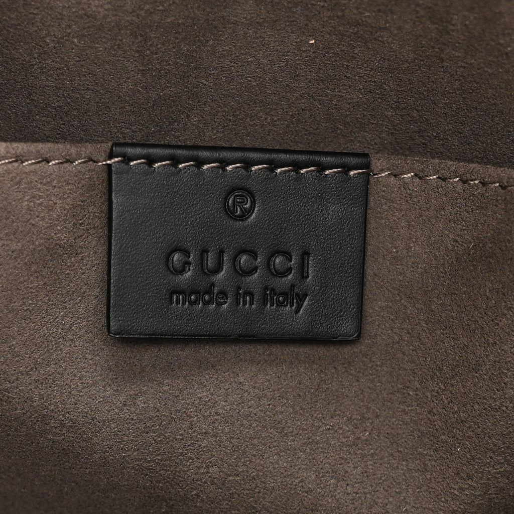 Gucci Guccissima Signature Web New Web Cosmetic Case Black
