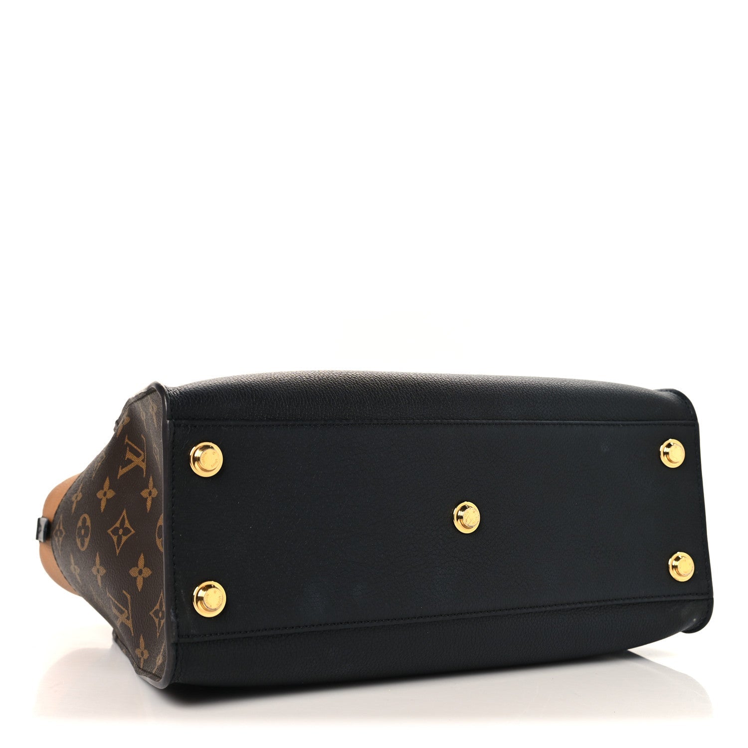 Louis Vuitton Calfskin Monogram On My Side MM Black