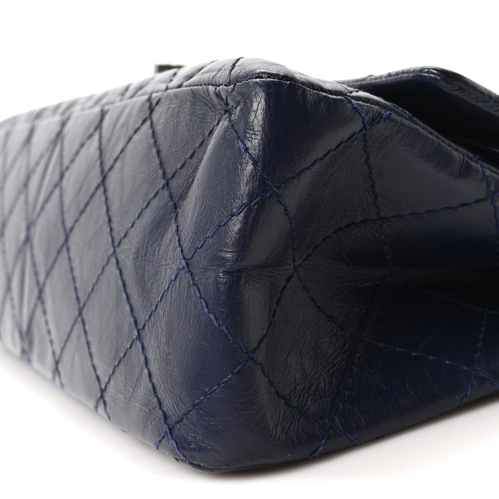 Chanel Aged Calfskin Quilted 2.55 Reissue 226 Flap Dark Blue