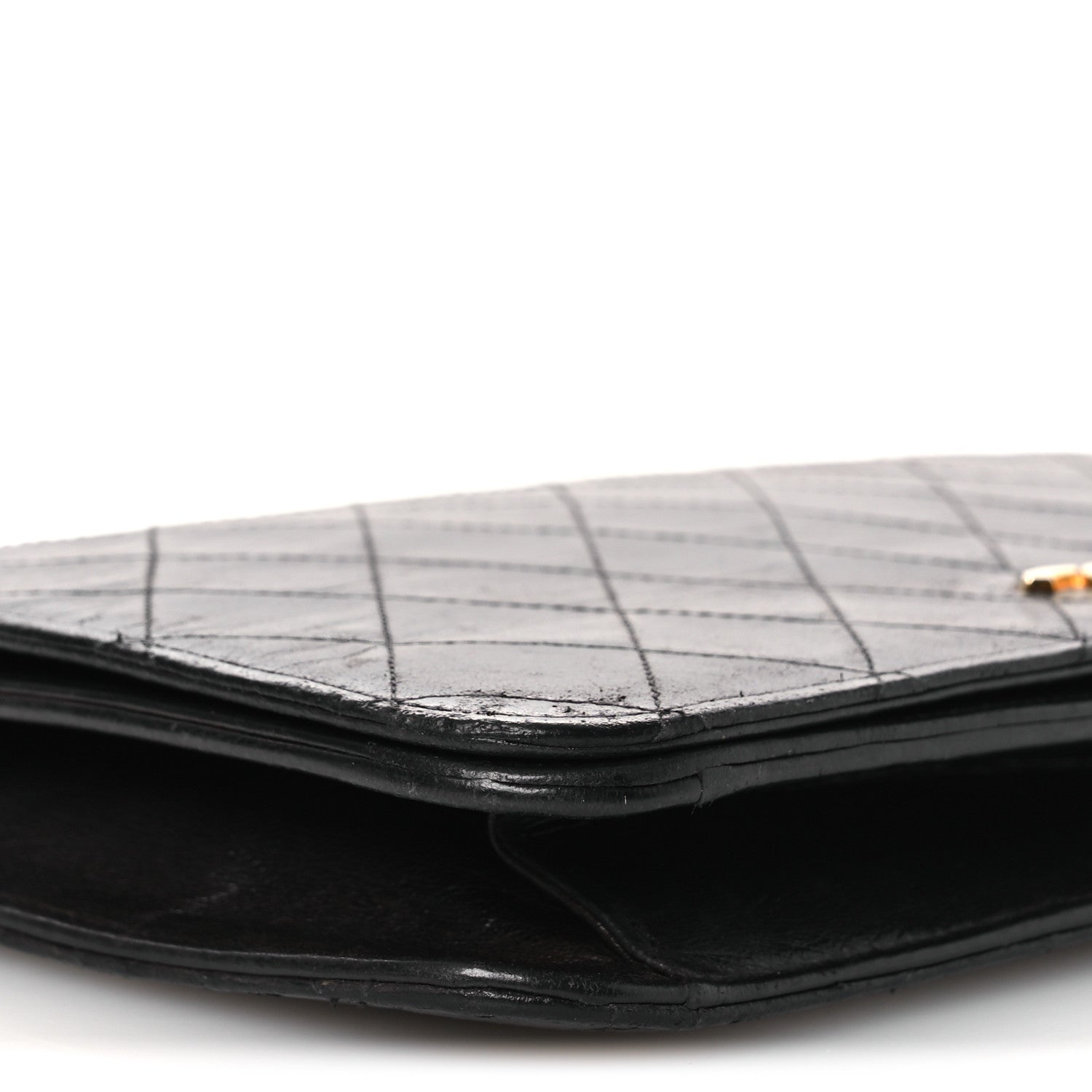 Chanel Lambskin Quilted Small Single Flap Bag Black