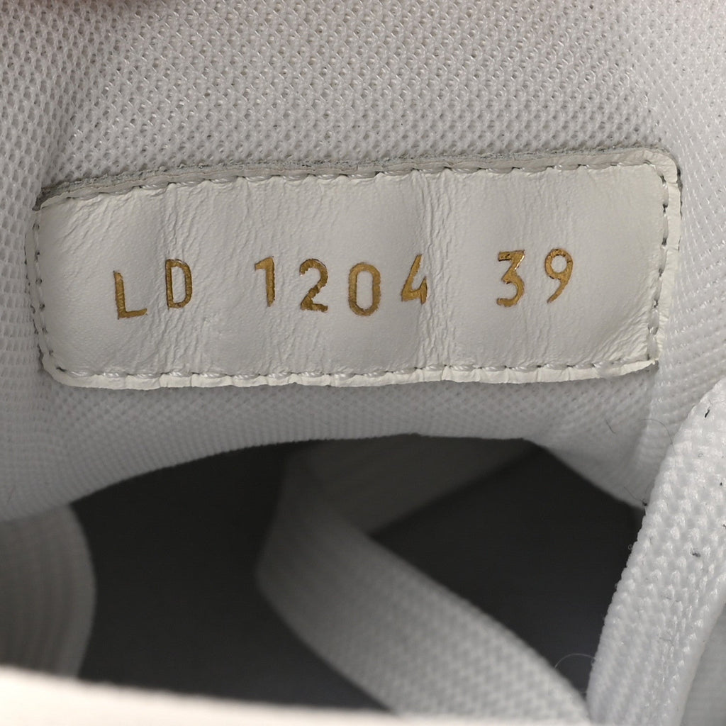 Louis Vuitton LV X TM Calfskin Monogram Multicolor Womens LV Trainer Sneakers 39 White