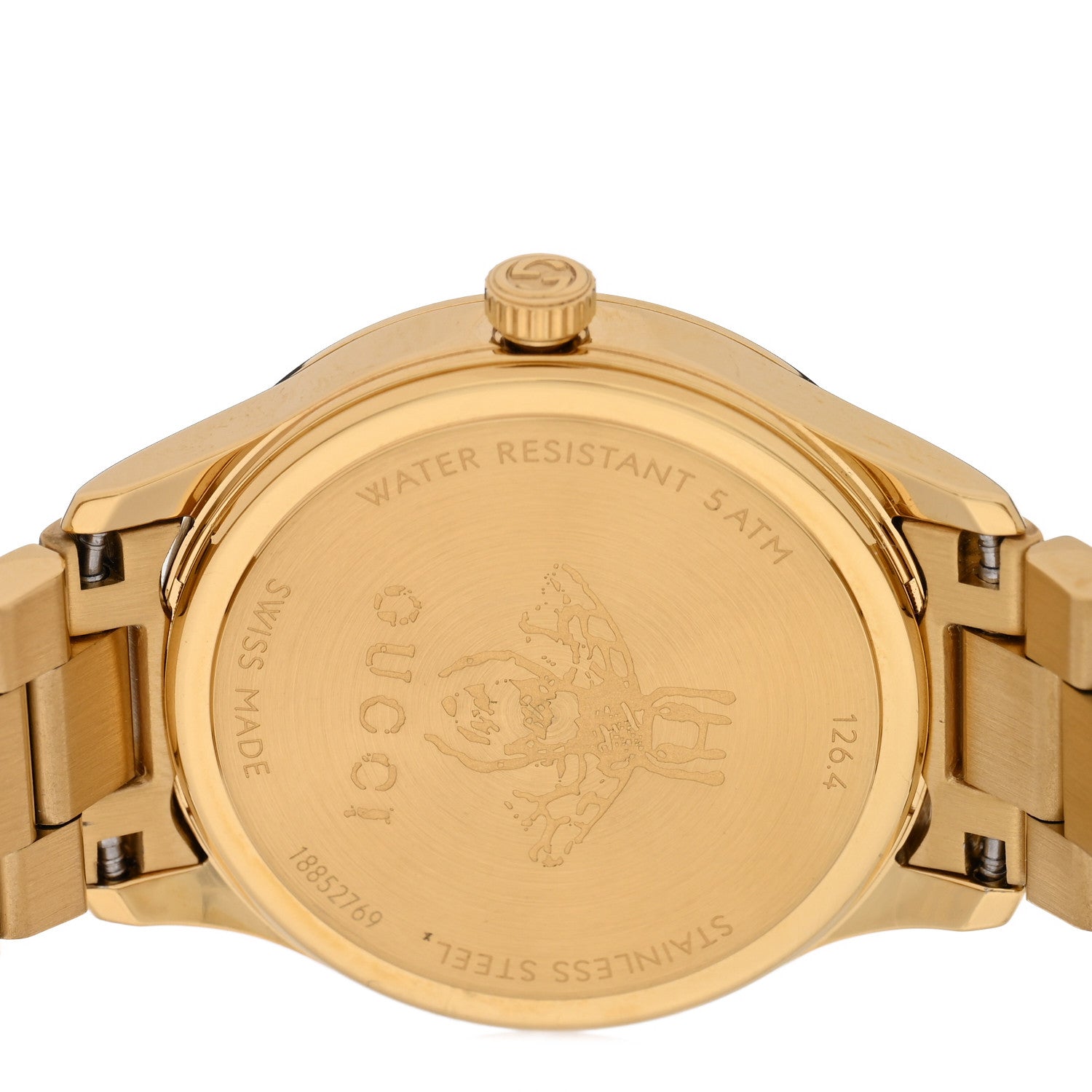 Gucci Stainless Steel 32mm G-Timeless Bee Quartz Watch Gold