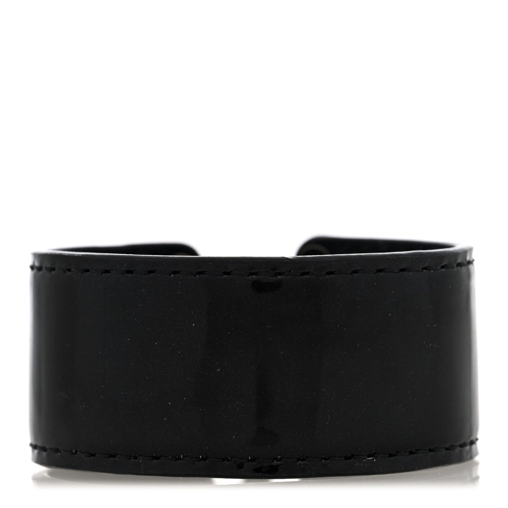 Louis Vuitton Vernis Save It Bracelet 17 Black