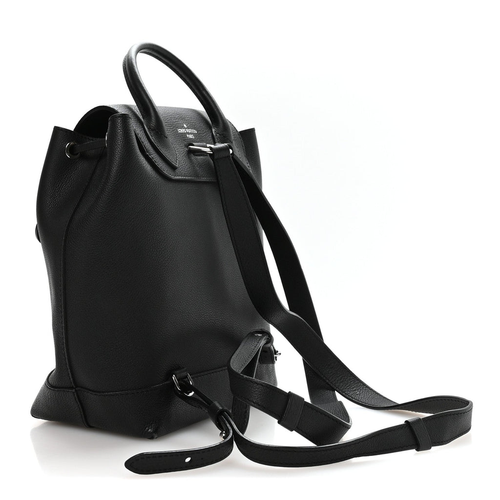Louis Vuitton Calfskin Lockme Backpack Black