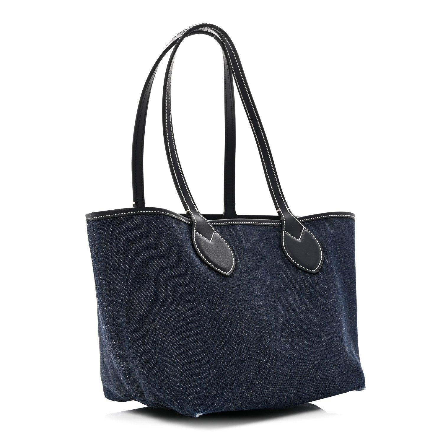 Gucci GG Supreme Monogram Denim Small Totissima Reversible Tote Beige Blue