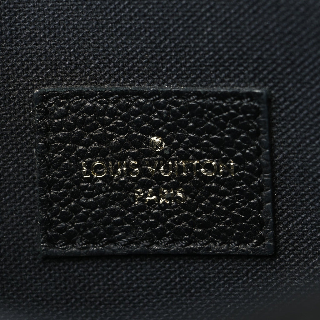 Louis Vuitton Empreinte Pochette Felicie Chain Wallet Black