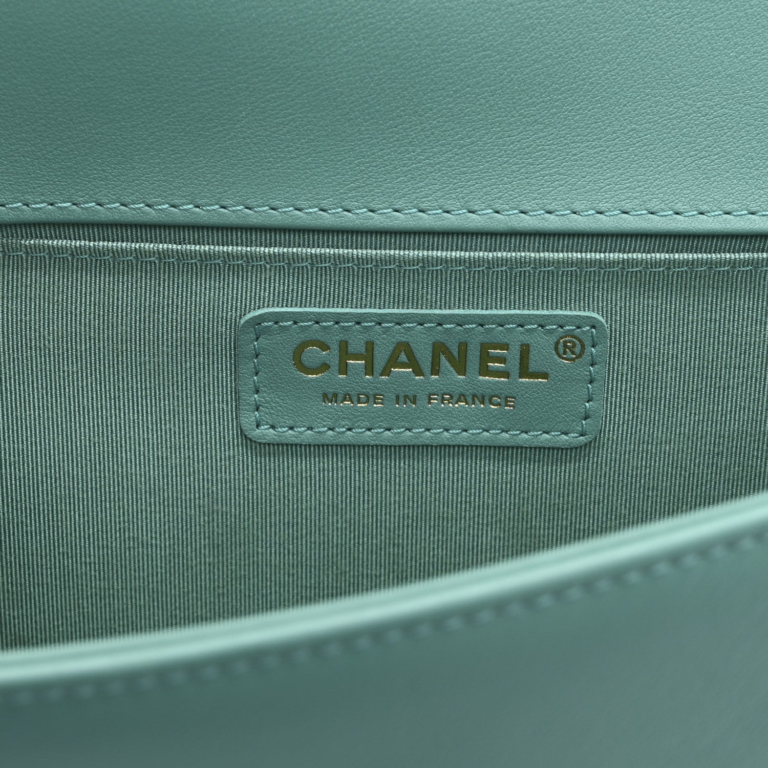 Chanel Lambskin Quilted Medium Boy Flap Green