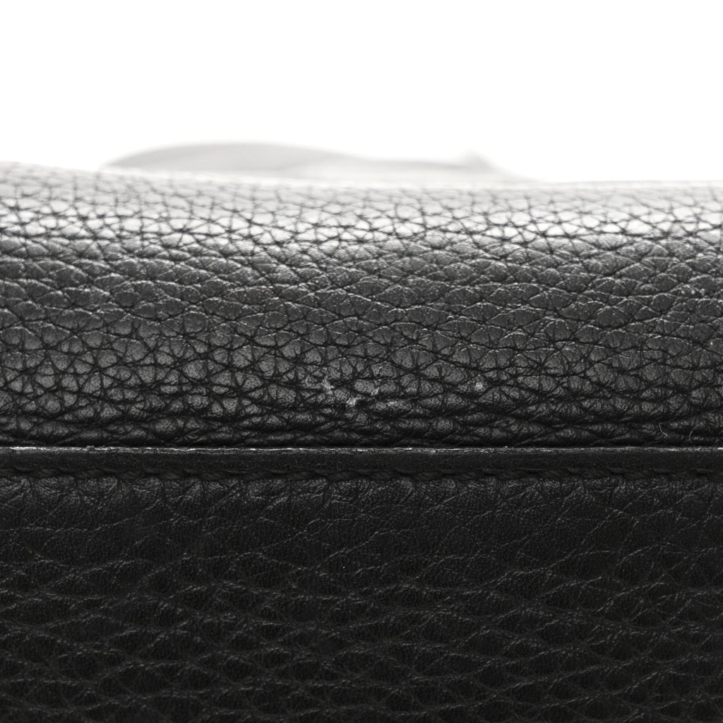 Gucci Pebbled Calfskin Medium Soho Chain Shoulder Bag Black