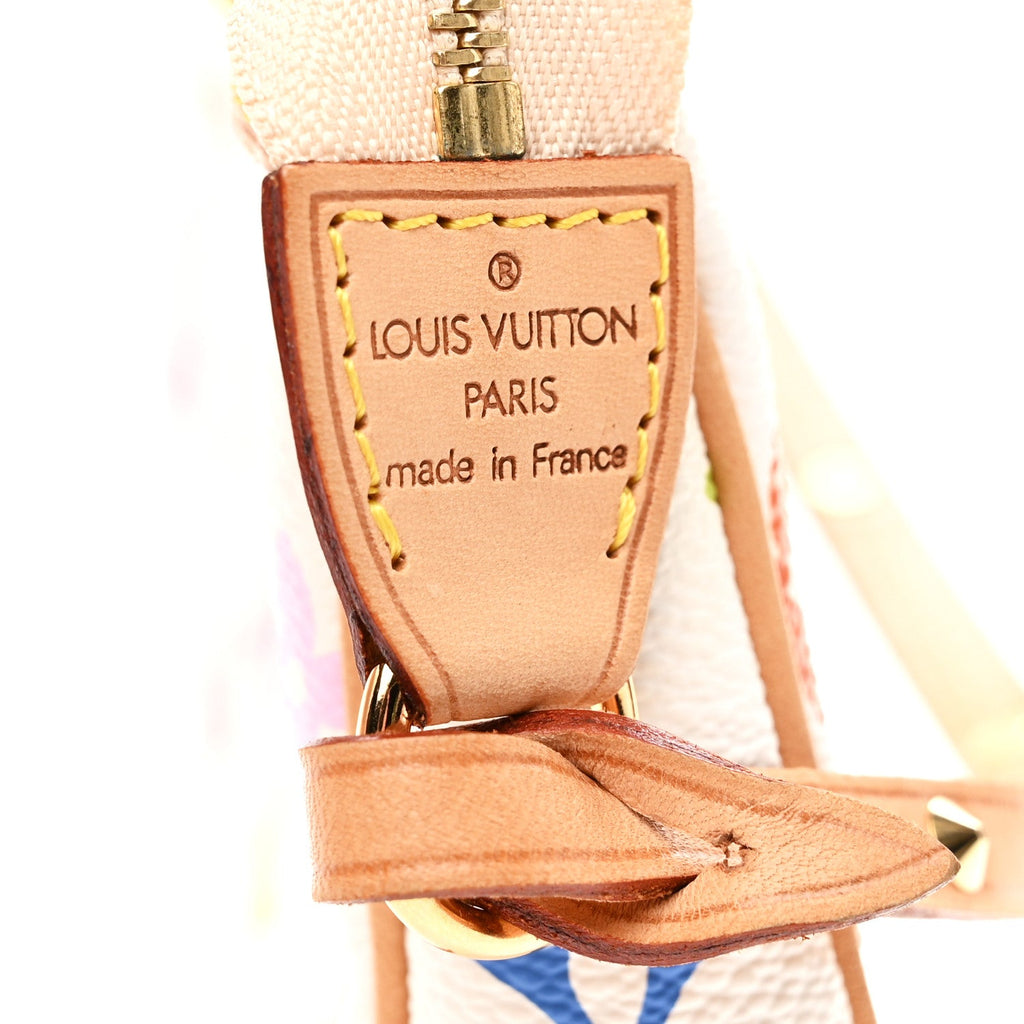 Louis Vuitton Monogram Multicolor Pochette Accessories White