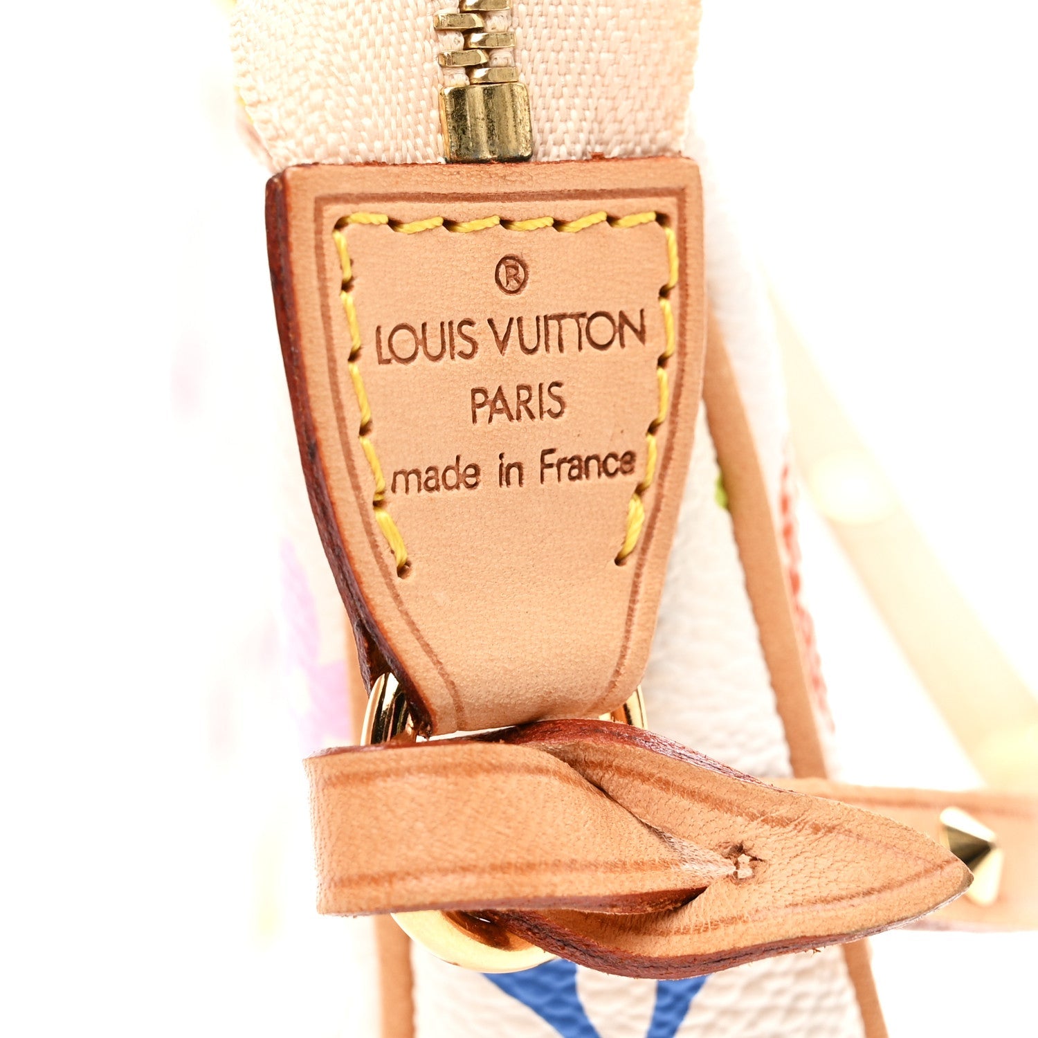 Louis Vuitton Monogram Multicolor Pochette Accessories White