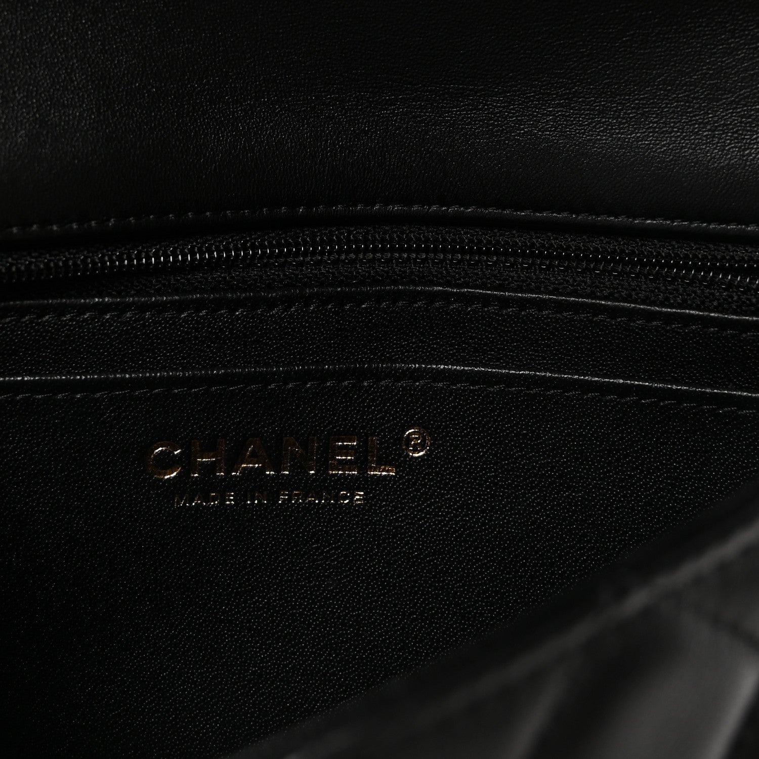 Chanel Lambskin Quilted Mini Rectangular Flap Black