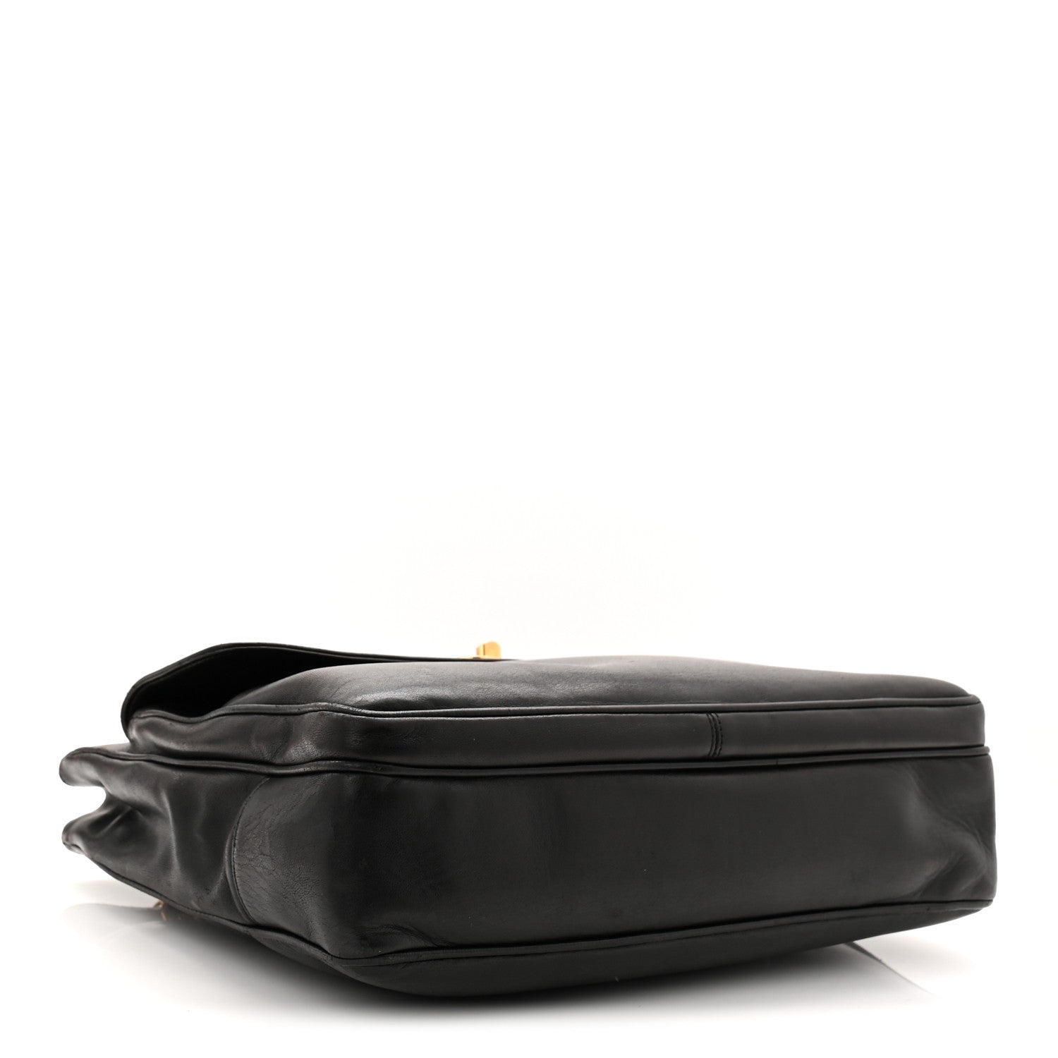 Chanel Lambskin CC Flap Shopping Tote Black