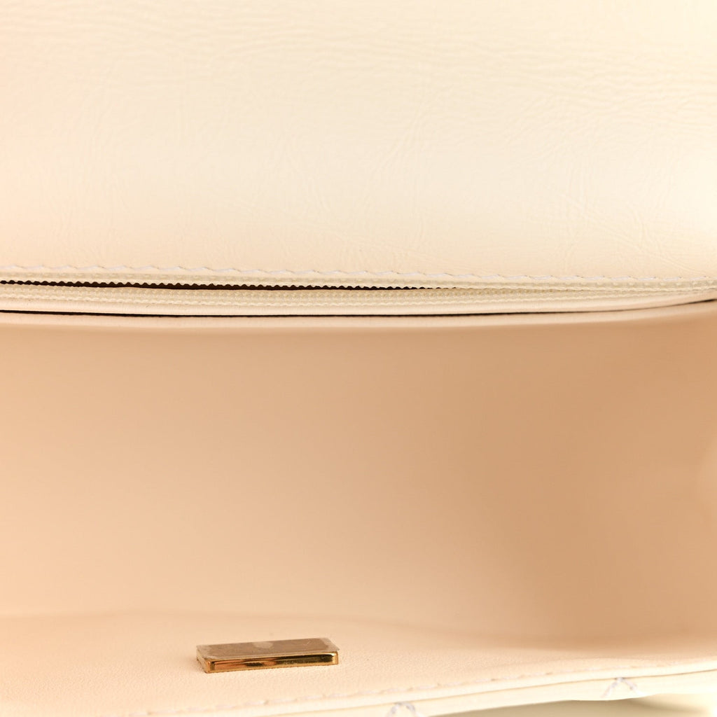 Chanel Aged Calfskin Quilted 2.55 Reissue Mini Flap White